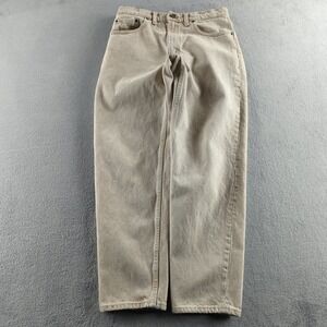 Vintage 90s Levis 550 Jeans 32x30 (Fits 30x29) Light Brown Relaxed Made in USA